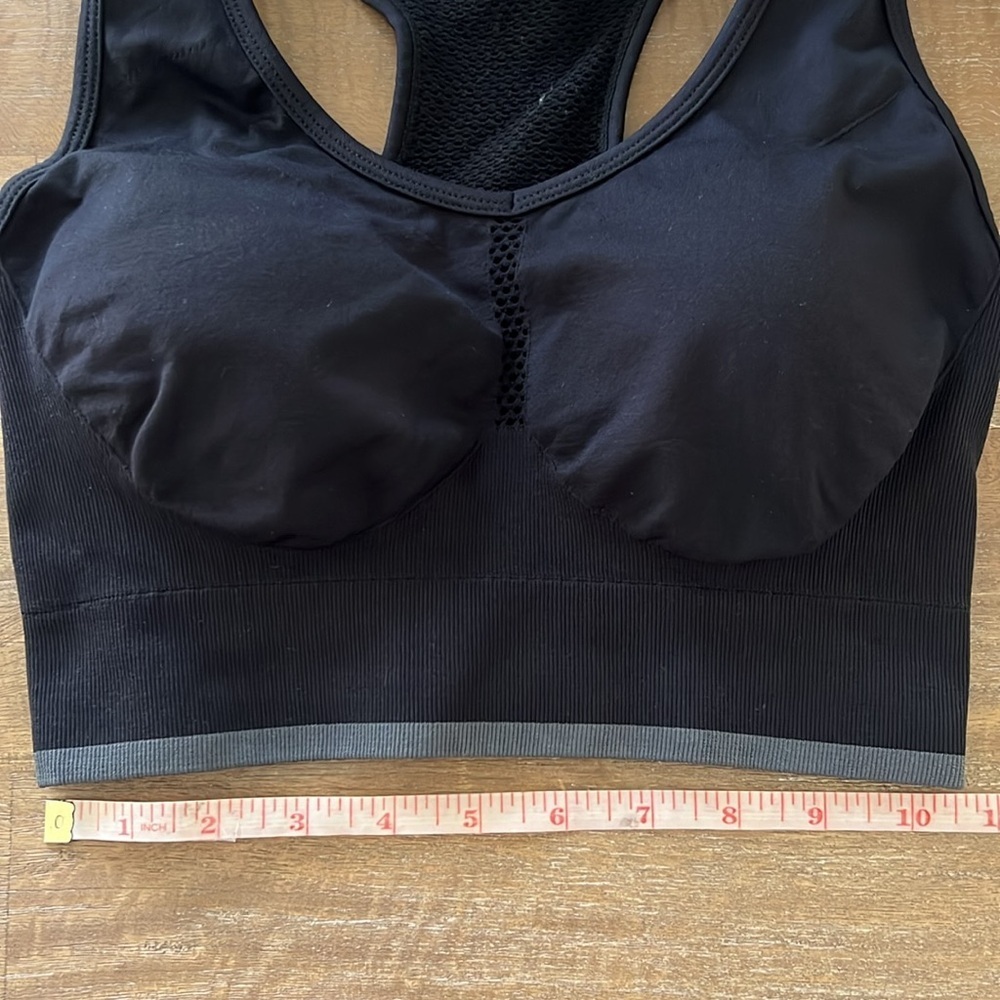 Zella Pulse Seamless Sports Bra Black Racerback NWOT - Picture 14 of 16